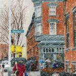 Brooklyn Inn, 9x14 inches, colored pencil on paper