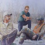 02.Deer Camp Series-Sheldon's Story, 30_x40_, WC, 2002