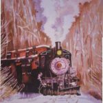 04.The Durbin Snow Train, 24_x36_, WC, 2001