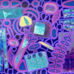 Sunny_Chapman_Underbrush Overgrowth_Acrylic with Collage_40x28